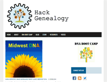 Tablet Screenshot of hackgenealogy.com